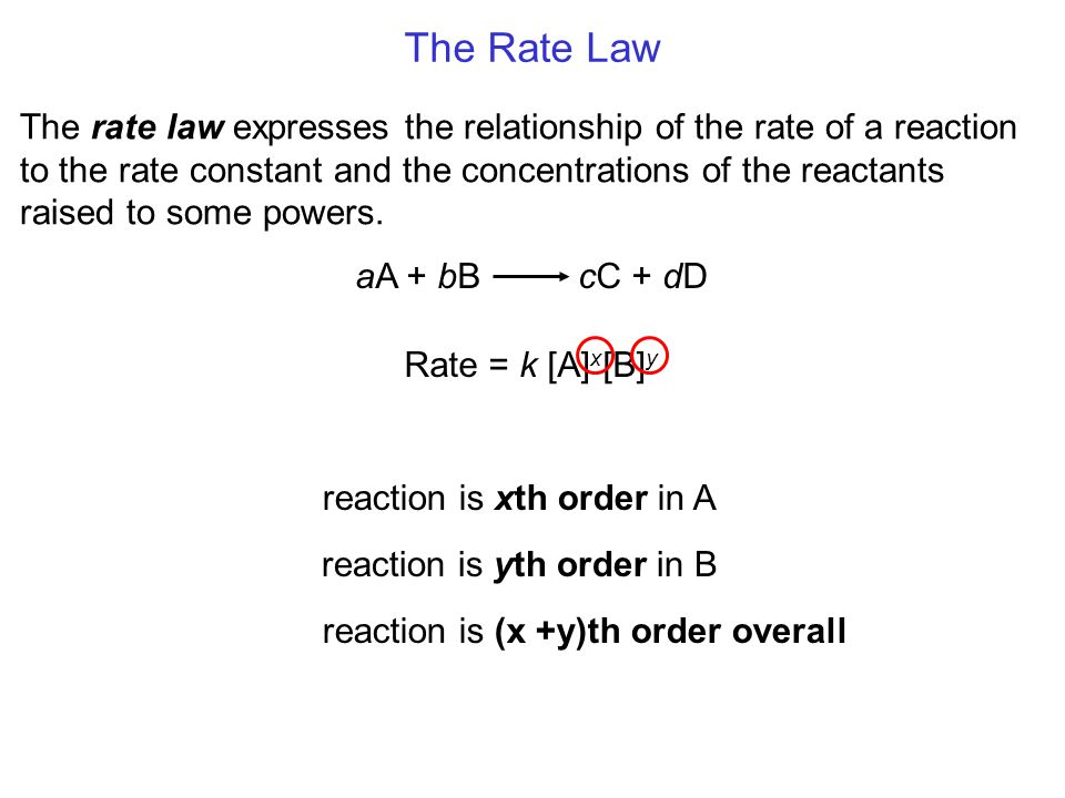 Rate equation